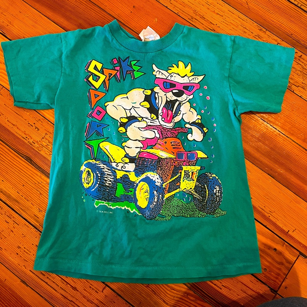 Vintage kids tshirt sea bell beach network